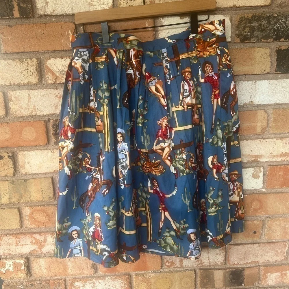 NWT Miss Lulo for Modcloth Cowgirl Western Ranch Pinup equestrian